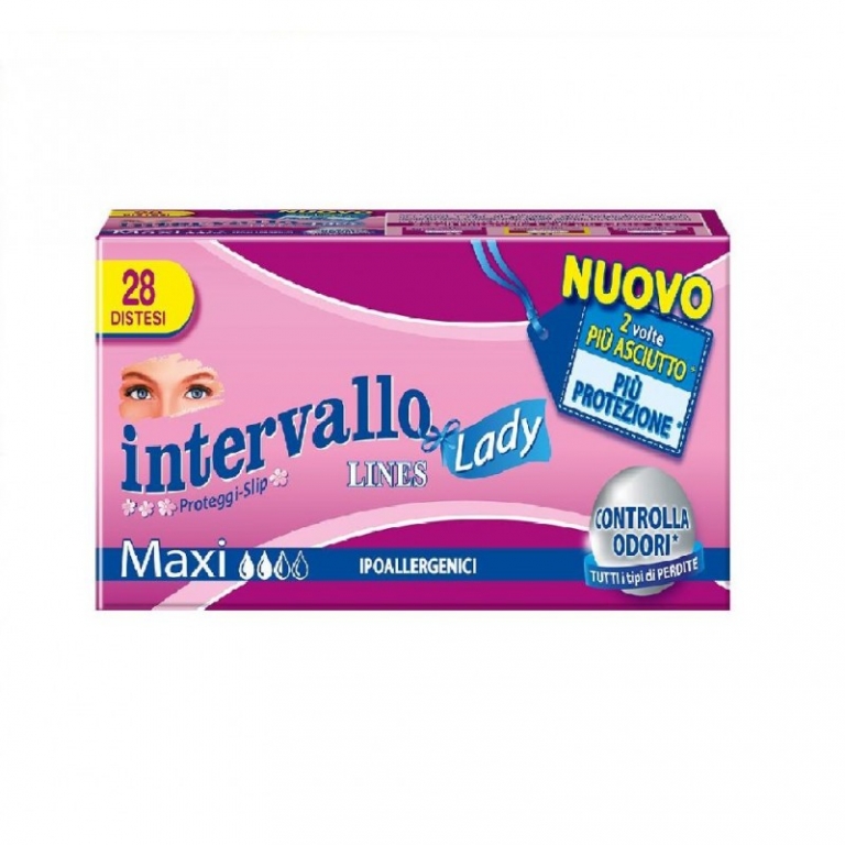 absorbent lines interval maxi x28